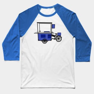 Food cart cartoon illustration Baseball T-Shirt